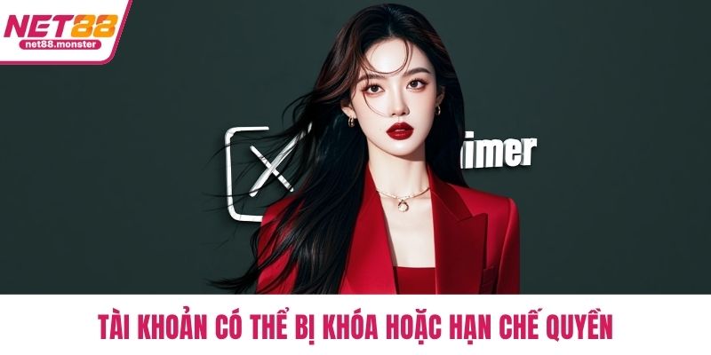 Tài khoản có thể bị khóa hoặc hạn chế quyền